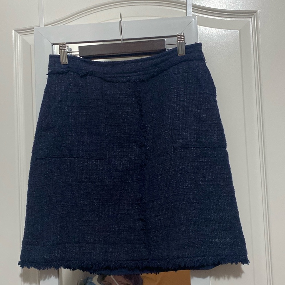 Twill skirt with pockets